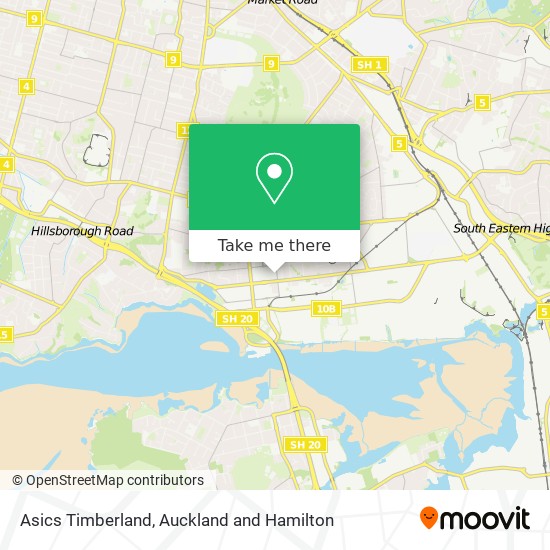 Asics Timberland map