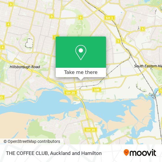 THE COFFEE CLUB地图