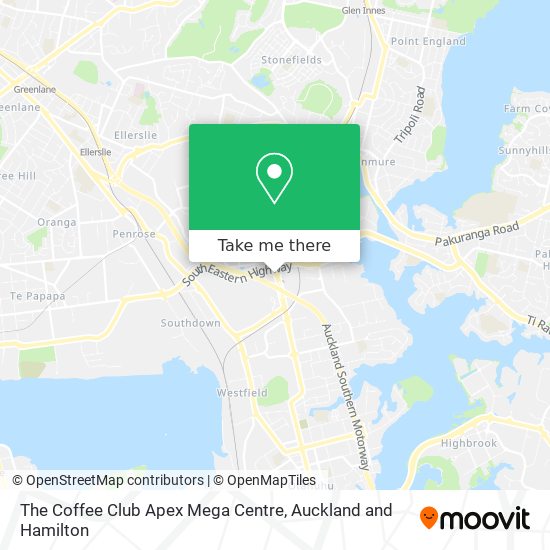 The Coffee Club Apex Mega Centre map