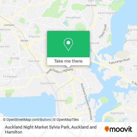Auckland Night Market Sylvia Park map