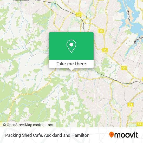 Packing Shed Cafe map