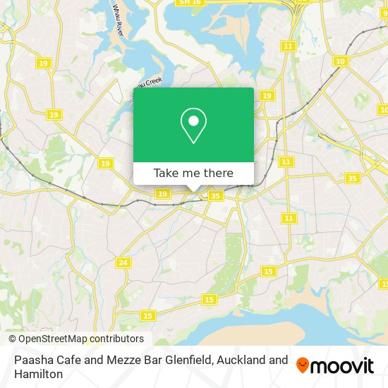 Paasha Cafe and Mezze Bar Glenfield地图