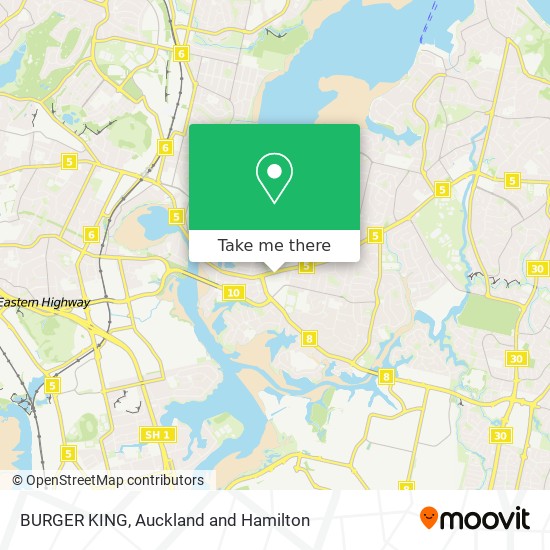 BURGER KING map