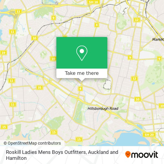 Roskill Ladies Mens Boys Outfitters map