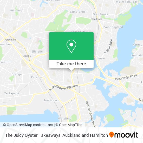 The Juicy Oyster Takeaways地图