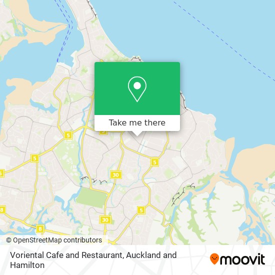 Voriental Cafe and Restaurant地图