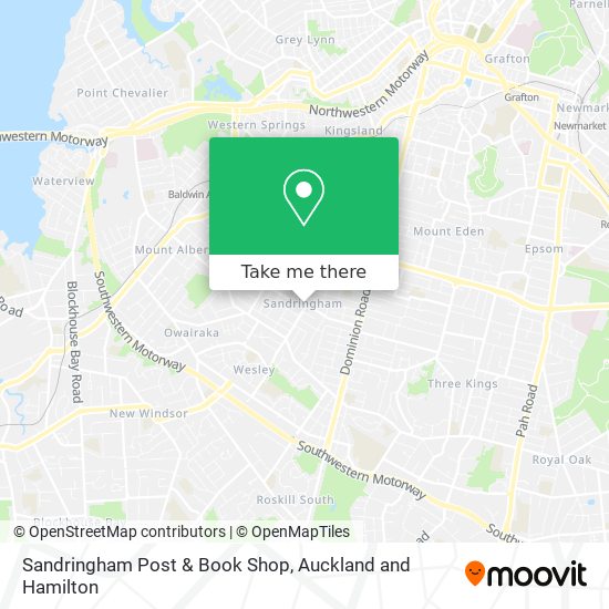 Sandringham Post & Book Shop map