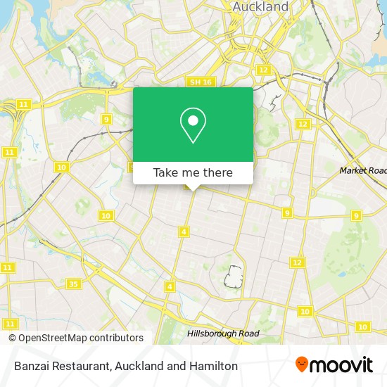 Banzai Restaurant map