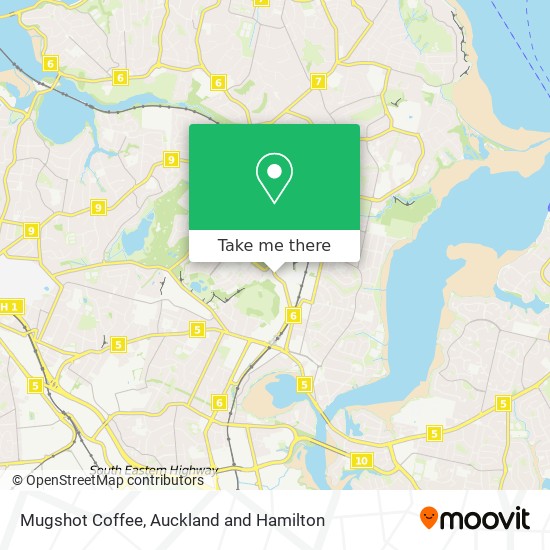 Mugshot Coffee map