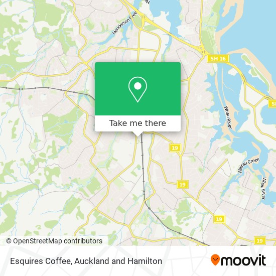 Esquires Coffee map