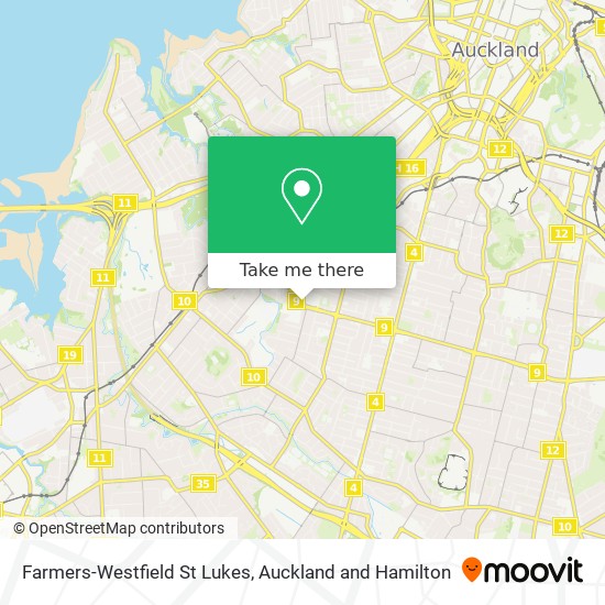 Farmers-Westfield St Lukes map