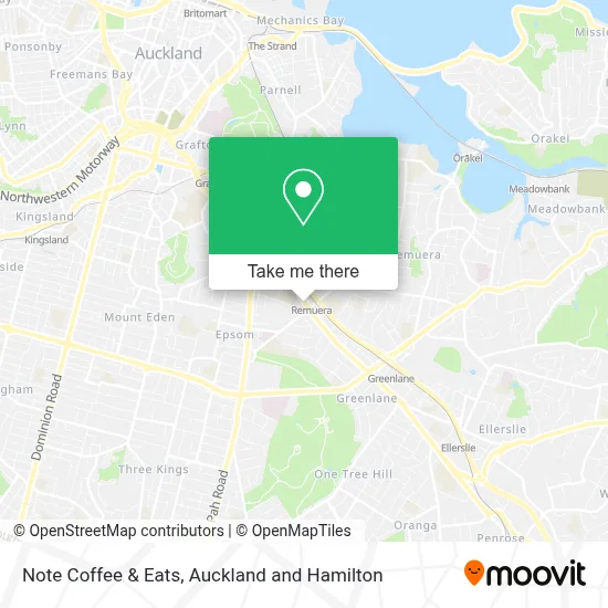 Note Coffee & Eats map