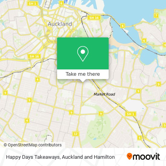 Happy Days Takeaways地图