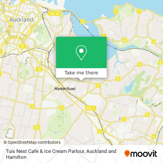 Tuis Nest Cafe & Ice Cream Parlour map