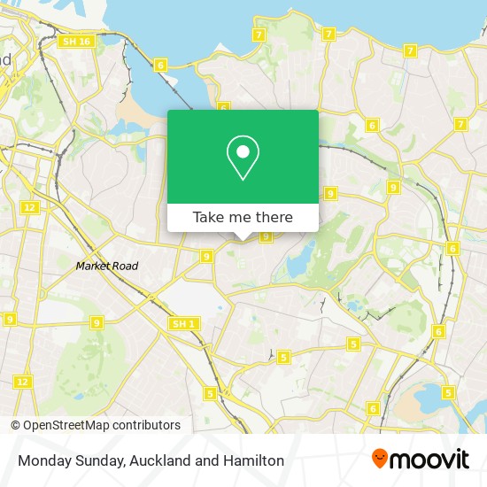 Monday Sunday map