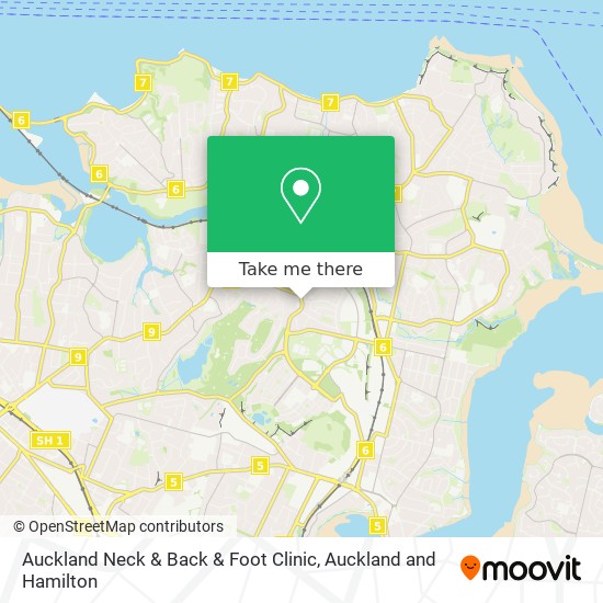 Auckland Neck & Back & Foot Clinic地图