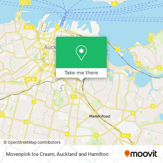 Movenpick Ice Cream map