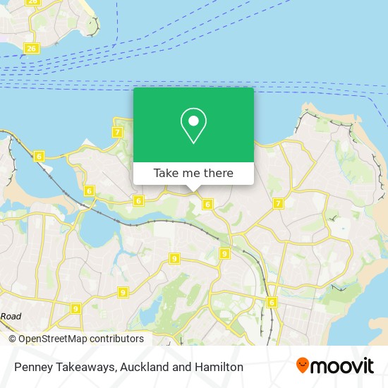 Penney Takeaways map