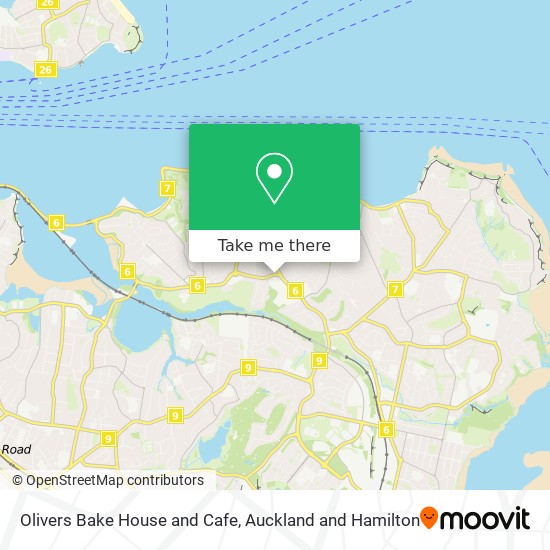 Olivers Bake House and Cafe map