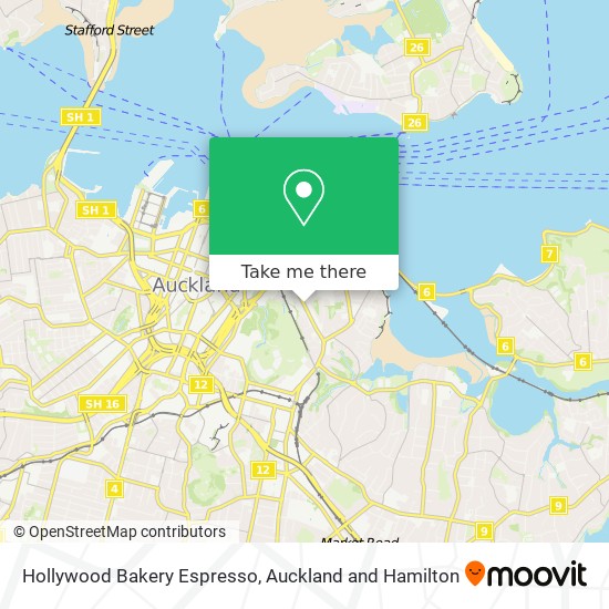 Hollywood Bakery Espresso map