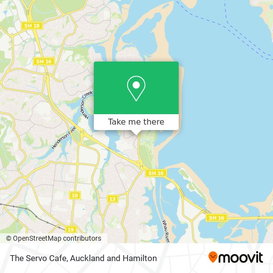 The Servo Cafe map