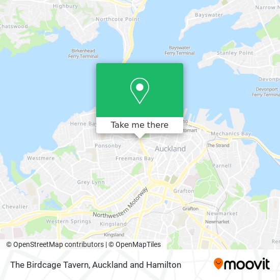 The Birdcage Tavern map