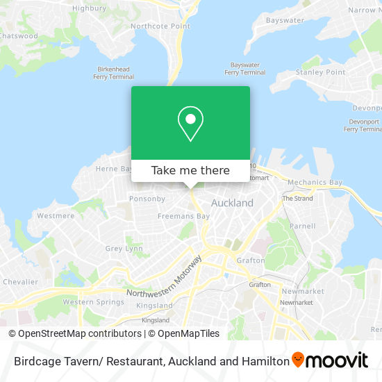 Birdcage Tavern/ Restaurant map