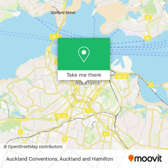 Auckland Conventions map