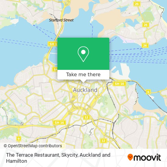 The Terrace Restaurant, Skycity map