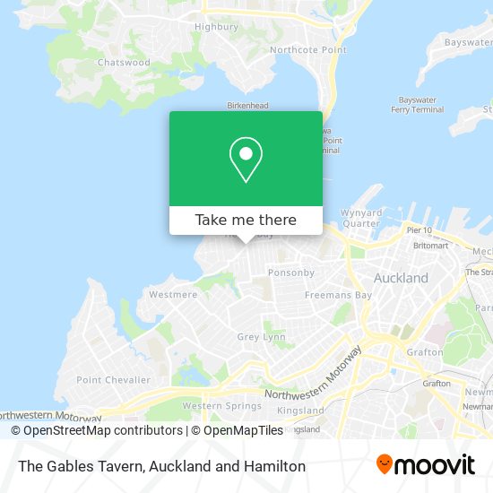 The Gables Tavern map
