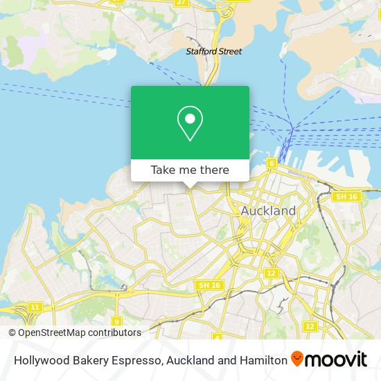 Hollywood Bakery Espresso map