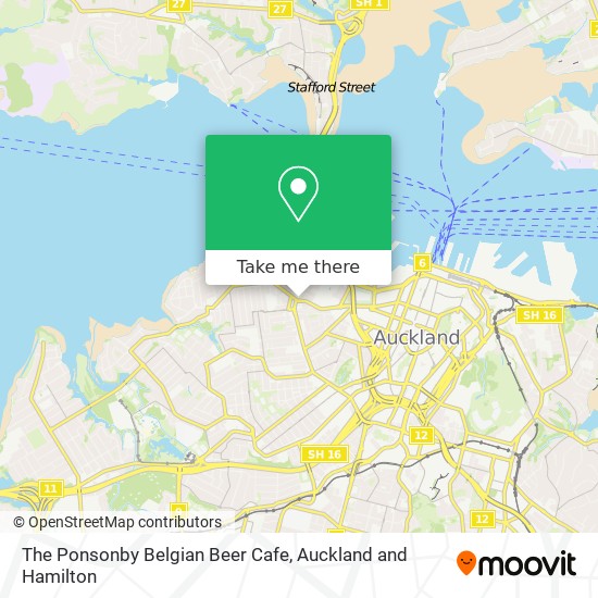 The Ponsonby Belgian Beer Cafe map
