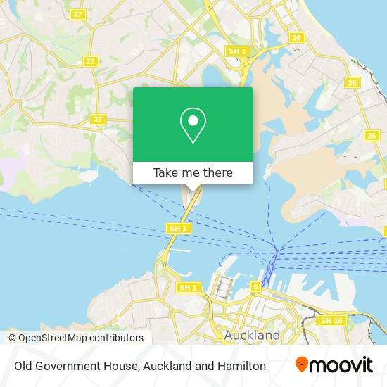 Old Government House map