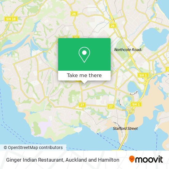 Ginger Indian Restaurant地图