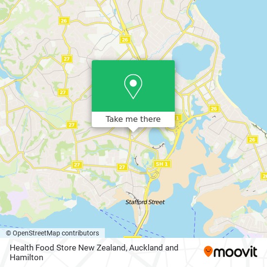 Health Food Store New Zealand map