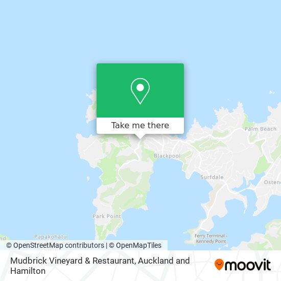 Mudbrick Vineyard & Restaurant map