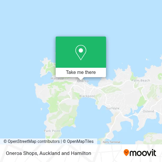 Oneroa Shops map