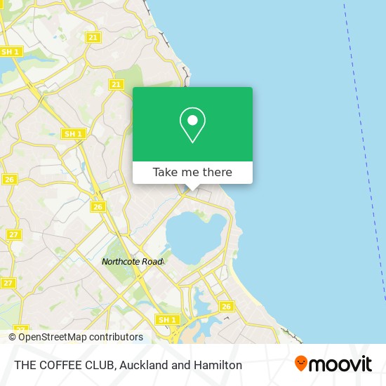 THE COFFEE CLUB map