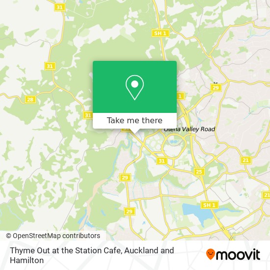 Thyme Out at the Station Cafe map