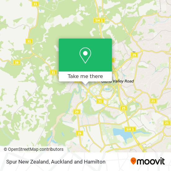 Spur New Zealand map