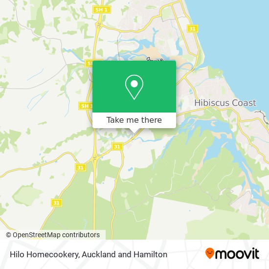 Hilo Homecookery map