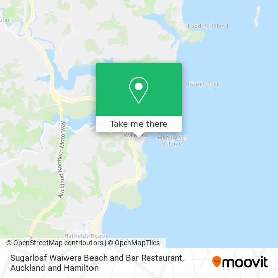 Sugarloaf Waiwera Beach and Bar Restaurant map