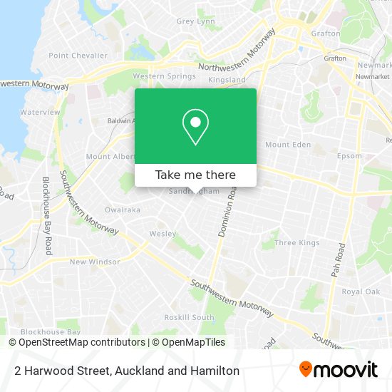 2 Harwood Street map