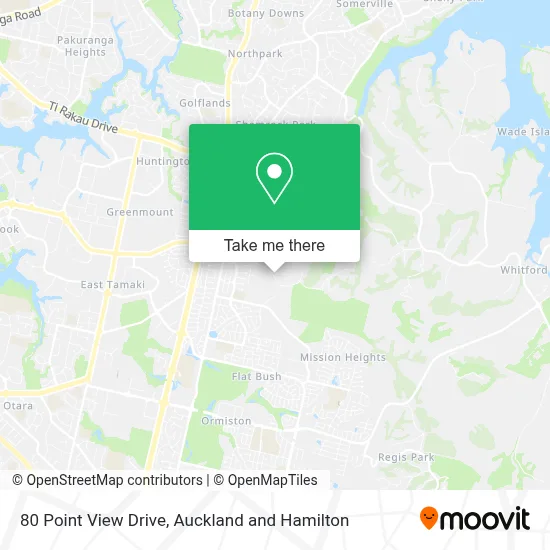 80 Point View Drive map