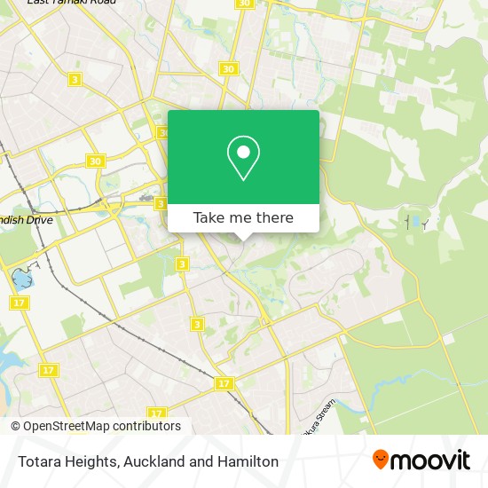 Totara Heights map