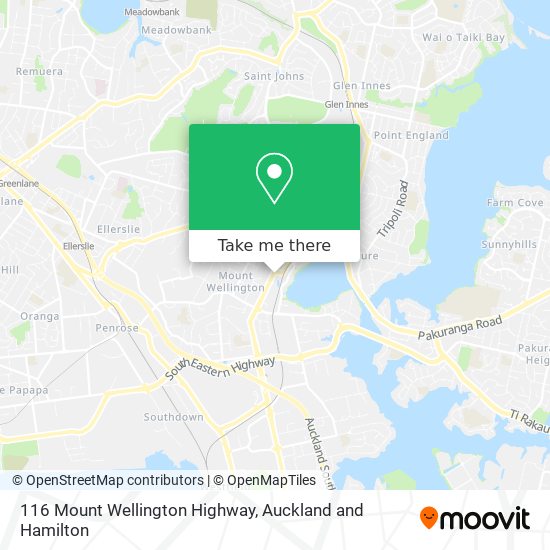 116 Mount Wellington Highway地图