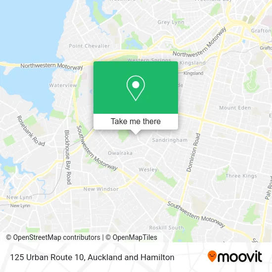 125 Urban Route 10 map