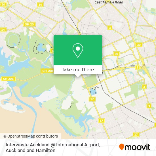 Interwaste Auckland @ International Airport map