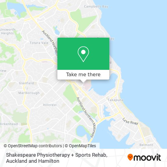 Shakespeare Physiotherapy + Sports Rehab map