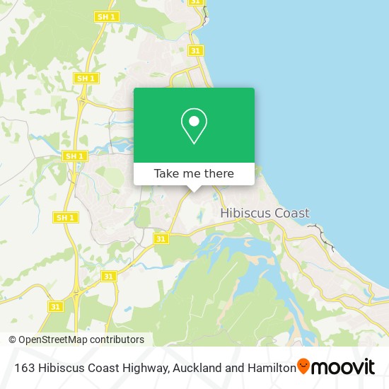 163 Hibiscus Coast Highway map